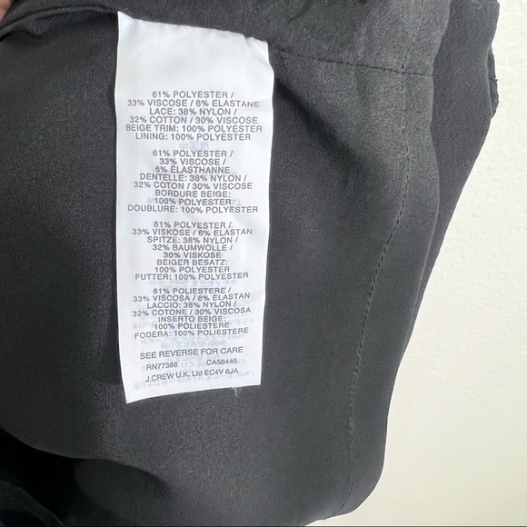 J. CREW Black Lace Panel Sheath Dress - Picture 10 of 10